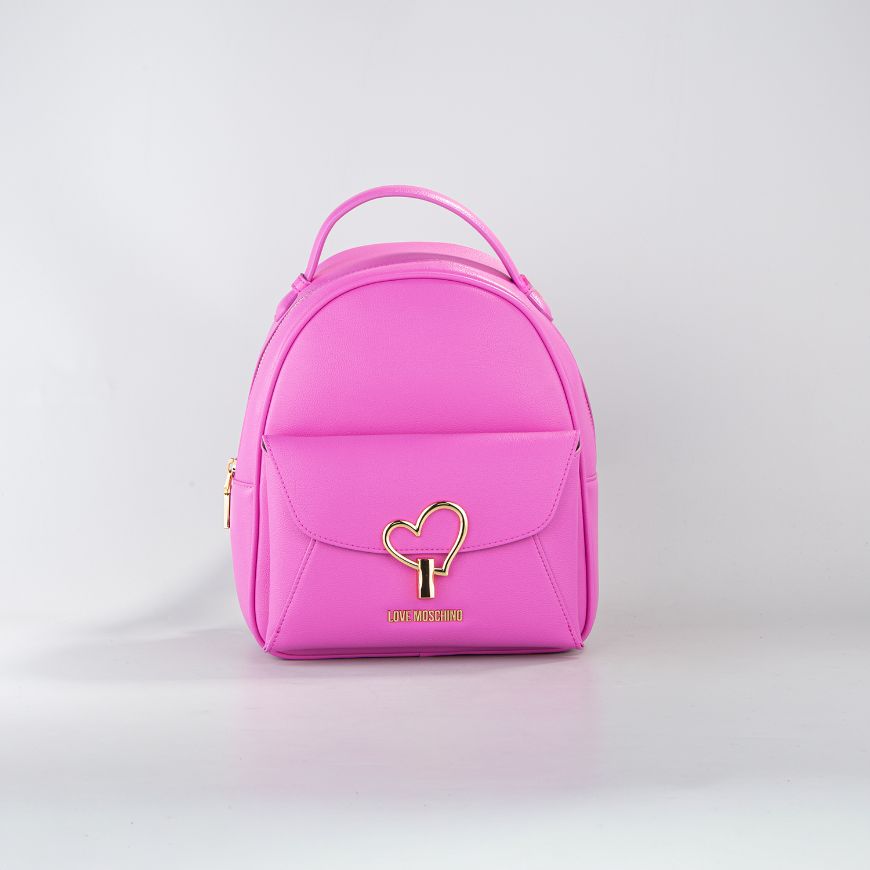 Снимка на LOVE MOSCHINO ДАМСКА РАНИЦА HEART TURNLOCK ФУКСИЯ