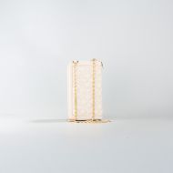 Picture of LOVE MOSCHINO WOMEN'S QUILTED PHONE CASE WALLET IN IVORY 4