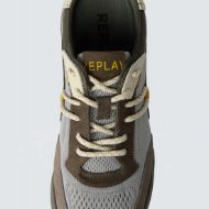 Снимка на REPLAY МЪЖКИ СПОРТНИ ОБУВКИ  FIELD JUPITER ENGINEREED LEATHER SNEAKERS В СИВО ТЪМНОСИВО 6