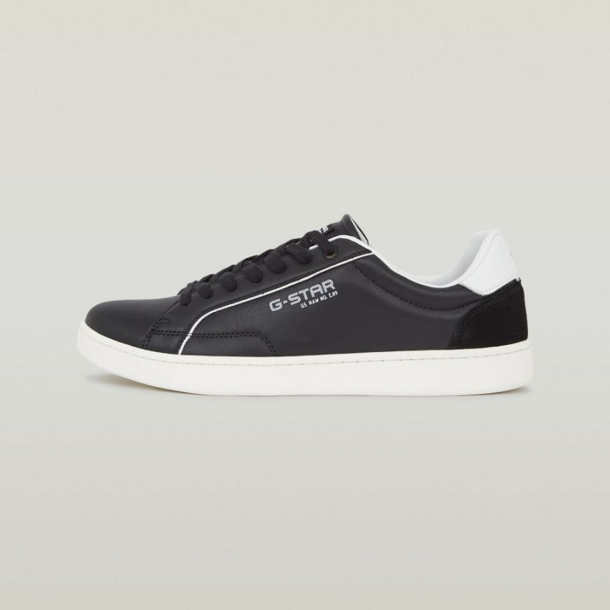 Picture of G-STAR MEN'S CADET IV LEA BLACK/WHITE