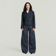 Picture of G-STAR WOMEN'S HELYX 3D CINCH WIDE JEANS IN STAY RAW DENIM 4