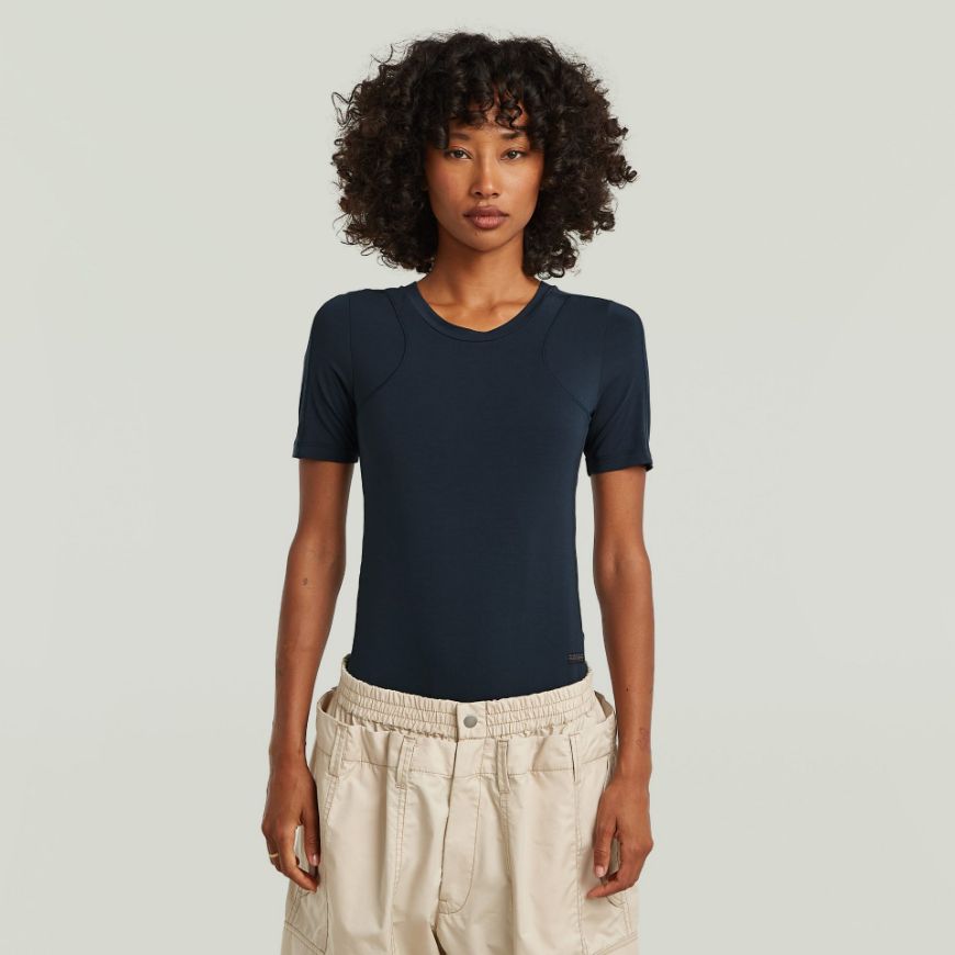Picture of G-STAR WOMEN'S 2ND SKIN BODYSUIT TOP IN SALUTE