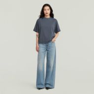 Picture of G-STAR WOMEN'S WOVEN MIX WASHED RELAXED TOP IN SALUTE GD 4