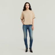 Picture of G-STAR WOMEN'S WOVEN MIX WASHED RELAXED TOP IN CREAM GD 4