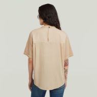 Picture of G-STAR WOMEN'S WOVEN MIX WASHED RELAXED TOP IN CREAM GD 2