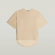 Picture of G-STAR WOMEN'S WOVEN MIX WASHED RELAXED TOP IN CREAM GD 6