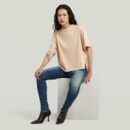 Picture of G-STAR WOMEN'S WOVEN MIX WASHED RELAXED TOP IN CREAM GD 5