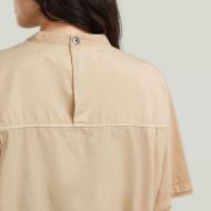 Picture of G-STAR WOMEN'S WOVEN MIX WASHED RELAXED TOP IN CREAM GD 3