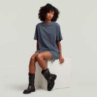 Снимка на G-STAR ДАМСКА РОКЛЯ WOVEN MIX WASHED JERSEY DRESS В SALUTE GD 4