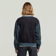 Picture of G-STAR WOMEN'S WOVEN MIX RELAXED SWEATER IN SALUTE GD 2