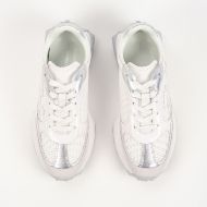 Picture of KARL LAGERFELD WOMEN'S ZONE SIGNIA LO LACE MIX IN WHITE W/SILVER 3