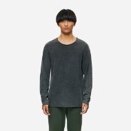 Picture of DIRTY LAUNDRY MEN'S RAW EDGES LONGSLEEVE IN VINTAGE BLACK 1