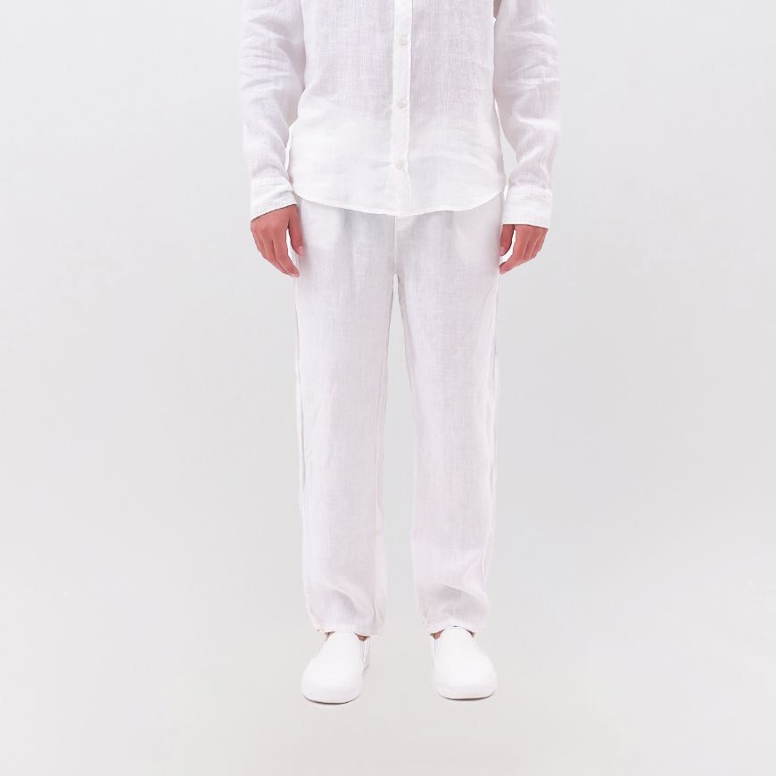 Picture of DIRTY LAUNDRY MEN'S LINEN PANTS IN WHITE