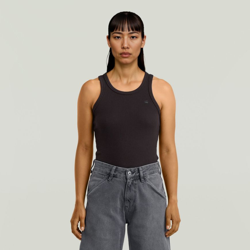 Снимка на G-STAR ДАМСКИ ТОП RIBBED TANKTOP DK BLACK