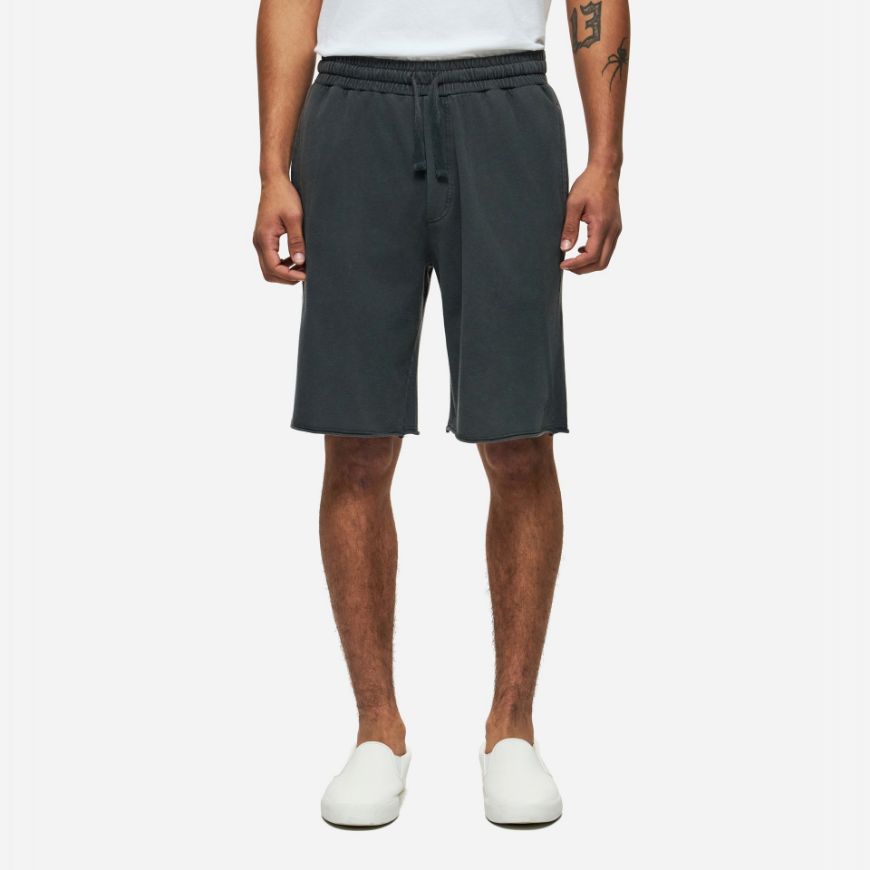 Picture of DIRTY LAUNDRY MEN'S SWEATBERMUDA WITH EMBROIDERY IN VINTAGE BLACK