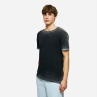 Picture of DIRTY LAUNDRY MEN'S THE ROUNDNECK DETAILED T-SHIRT IN SHADOW BLACK 2