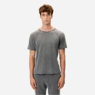 Picture of DIRTY LAUNDRY MEN'S RAGLAN T-SHIRT WITH RAW EDGES IN VINTAGE GREY 1