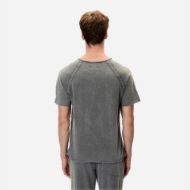 Picture of DIRTY LAUNDRY MEN'S RAGLAN T-SHIRT WITH RAW EDGES IN VINTAGE GREY 3