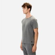 Picture of DIRTY LAUNDRY MEN'S RAGLAN T-SHIRT WITH RAW EDGES IN VINTAGE GREY 2