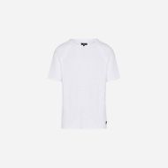Picture of DIRTY LAUNDRY MEN'S RAGLAN T-SHIRT WITH RAW EDGES IN WHITE 4
