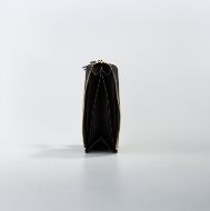 Picture of LOVE MOSCHINO WOMEN'S ZIP AROUND WALLET WITH GOLD-TONE LOGO IN BLACK 3