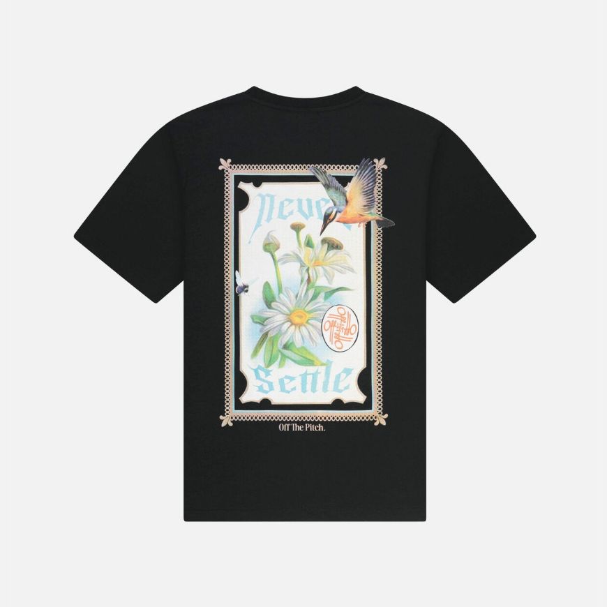 Picture of OTP MEN'S NEVER SETTLE REGULAR FIT TEE IN BLACK