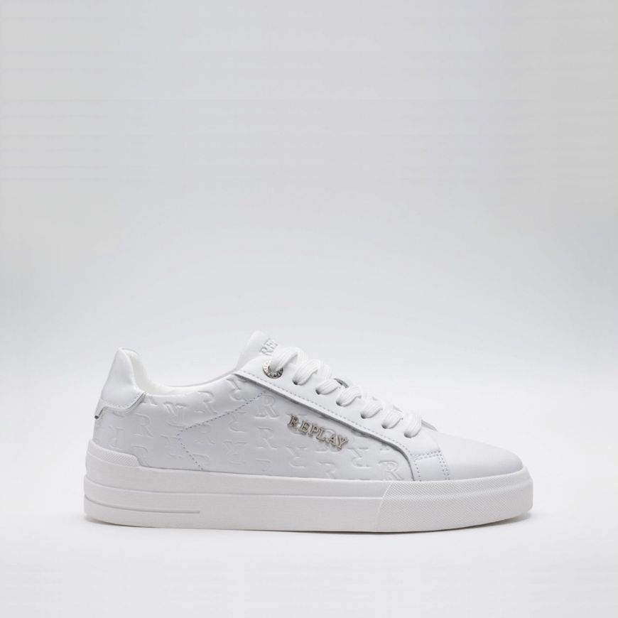 Снимка на REPLAY ДАМСКИ СПОРТНИ ОБУВКИ  EVAN W SOFT ACTION LEATHER LACE UP SNEAKERS В БЯЛО