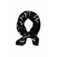 Picture of REPLAY WOMEN'S REPLAY LOGO TWILL SCARF IN BLACK 1