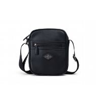 Picture of REPLAY MEN'S SOLID-COLOUR SQUARE-SHAPED BAG WITH DIAMOND LOGO IN BLACK 1