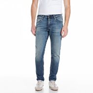 Picture of REPLAY MEN'S WILLBI REGULAR FIT JEANS 11 OZ COMFORT BLUE IN MEDIUM BLUE 1