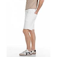 Picture of REPLAY MEN'S GROVER STRAIGHT-FIT 9.5 OZ STRETCH BULL DENIM SHORTS IN WHITE 2