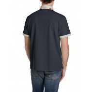 Picture of REPLAY MEN'S PIQUÉ POLO-SHIRT WITH CONTRAST TRIMS IN DARK NAVY 2