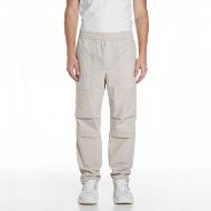 Снимка на REPLAY МЪЖКИ ПАНТАЛОНИ COTTON POLY PARACHUTE TROUSERS В КОСТНО СИВО 1