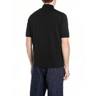 Снимка на REPLAY МЪЖКА ЖИЛЕТКА SHORT-SLEEVED BUTTON-UP COTTON SWEATER В ЧЕРНО 2