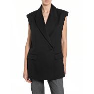 Снимка на REPLAY WOMEN'S SLEEVELESS BLAZER JACKET В ЧЕРНО 1