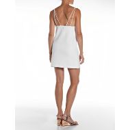 Picture of REPLAY WOMEN'S SHORT LIGHT TECNICAL FLEECE DRESS IN NATURAL WHITE 2
