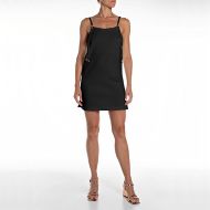 Picture of REPLAY WOMEN'S SHORT LIGHT TECNICAL FLEECE DRESS IN BLACK 1