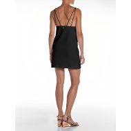 Picture of REPLAY WOMEN'S SHORT LIGHT TECNICAL FLEECE DRESS IN BLACK 2