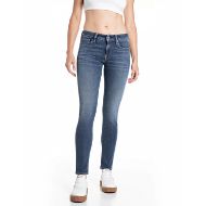 Picture of REPLAY WOMEN'S NEW LUZ SKINNY FIT JEANS 11 OZ POWER STRETCH MODAL INDIGO IN MEDIUM BLUE 1