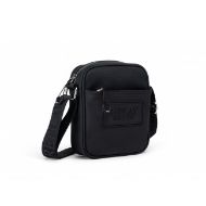 Picture of REPLAY MEN'S RUBBER + MESH PU SQUARE-SHAPED BAG IN BLACK 2