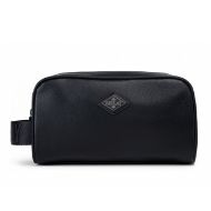 Picture of REPLAY MEN'S HAMMERED SOLID-COLOUR VANITY CASE IN BLACK 1