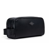 Picture of REPLAY MEN'S HAMMERED SOLID-COLOUR VANITY CASE IN BLACK 2