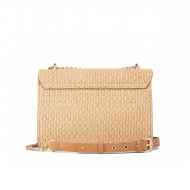 Picture of REPLAY WOMEN'S RAFIA BAG WITH LETTERING IN SAND 3