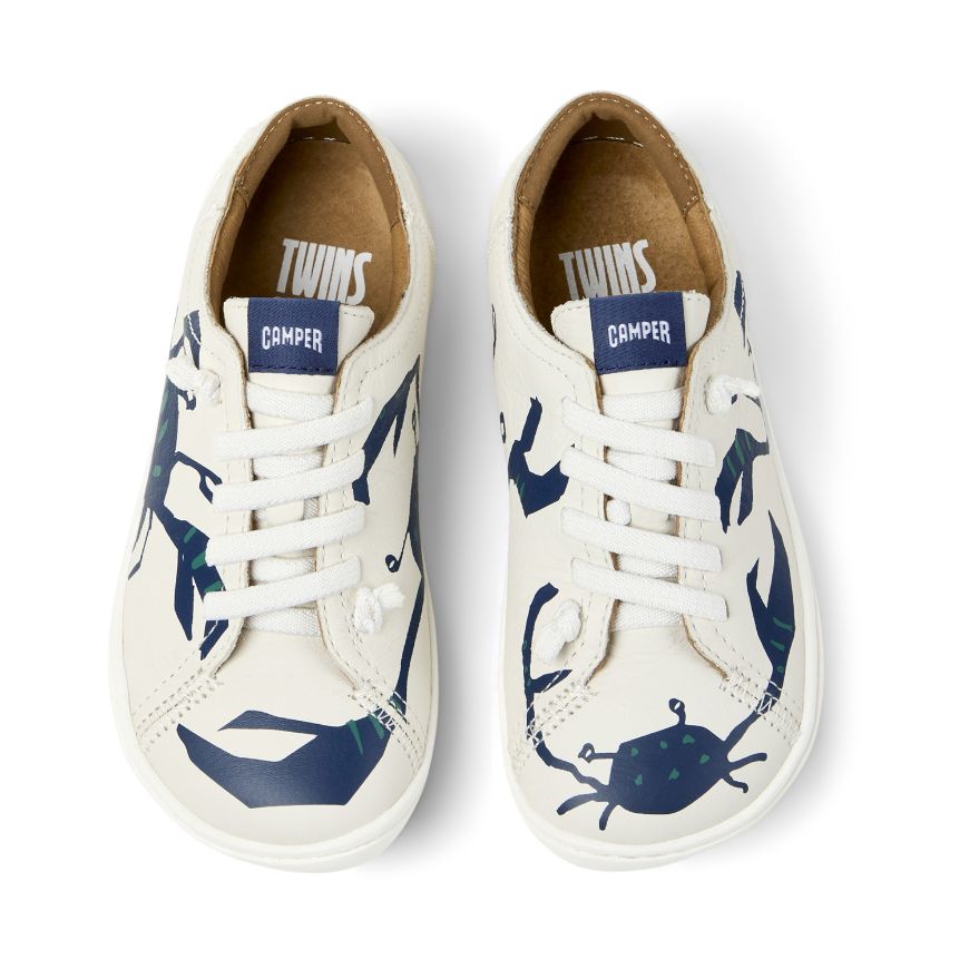 Снимка на CAMPER ДЕТСКИ КОЖЕНИ ОБУВКИ PEU CAMI TWINS В БЯЛО