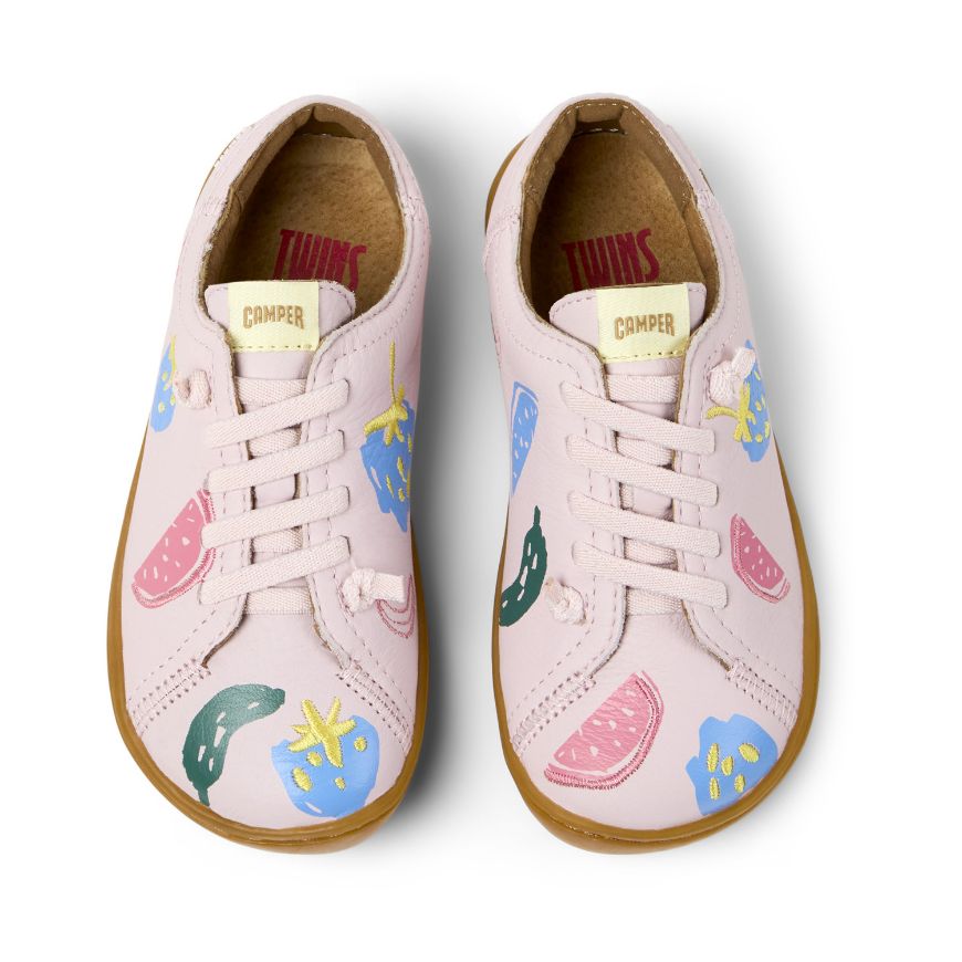Снимка на CAMPER ДЕТСКИ КОЖЕНИ ОБУВКИ PEU CAMI TWINS В РОЗОВО