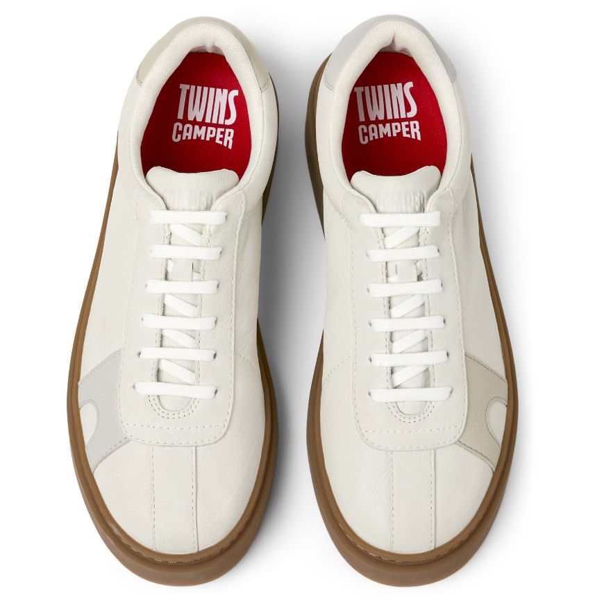 Снимка на CAMPER МЪЖКИ КОЖЕНИ СПОРТНИ ОБУВКИ RUNNER TWENTYFIVE TWINS В БЯЛО
