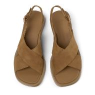 Picture of CAMPER WOMEN'S X-STRAP SANDAL DANA IN BROWN 4