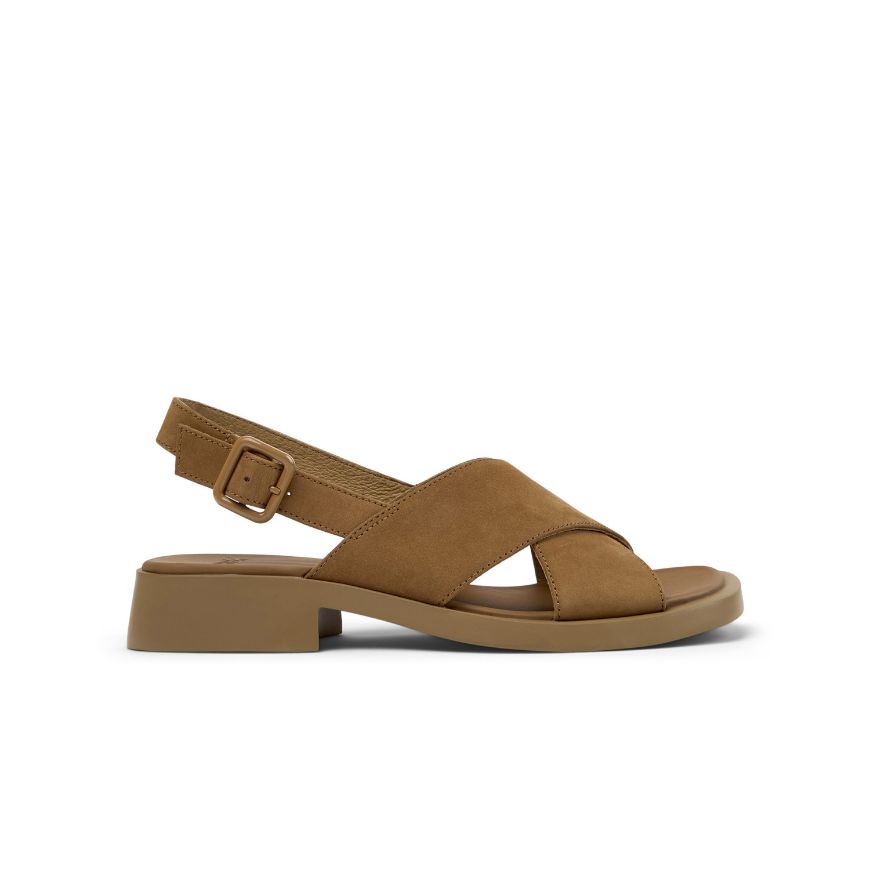 Picture of CAMPER WOMEN'S X-STRAP SANDAL DANA IN BROWN