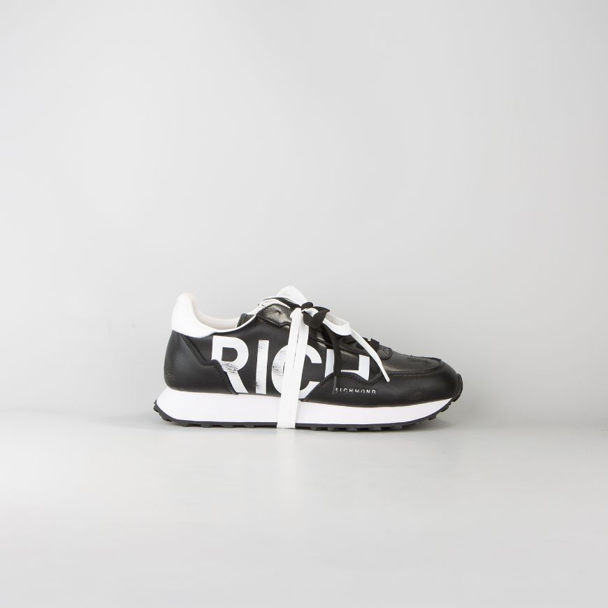 Снимка на JOHN RICHMOND МЪЖКИ ОБУВКИ THE RICH RUNNER WITH RICH PRINT AND USED EFFECT - ЧЕРНО/БЯЛО
