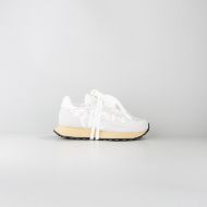 Picture of JOHN RICHMOND WOMEN'S SUKAJAN MIXED LEATHER SNEAKERS WITH RICH PRINT AND STRASS - WHITE 1